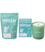 Milk Jar Candle Co. Woodland Candle + Steamer Bundle