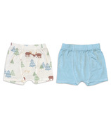 Silkberry Baby Bamboo Underwear Shorts Pack Moose Woods and Sky