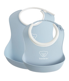 Babybjorn Feeding Bib Set Powder Blue