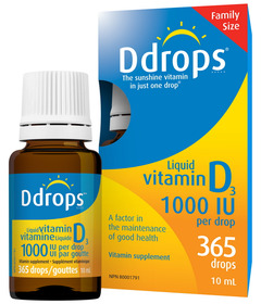 Ddrops Liquid Vitamin D3 1000 IU 