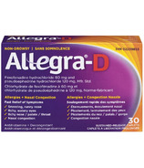Allegra-D Allergies + Congestion nasale Non-somnolante