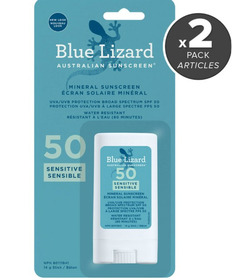 Blue Lizard Sensitive Sunscreen Stick SPF50 Duo Bundle