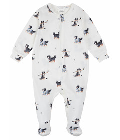 Petit Lem Sleeper Off White with Bernese Mountain Dogs Print