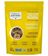 Taste of Nature Organic Snack Balls Banana (en anglais seulement)