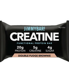 JiMMYBAR! Creatine Protein Bar Double Fudge Brownie