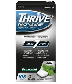 Thrive Complete 2mg Nicotine Replacement Gum Fresh Spearmint