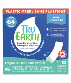 Tru Earth Plastic Free Laundry Strips Fragrance Free