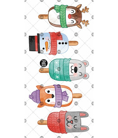 PiCO Temporary Tattoos Christmas Popsicle Cakes