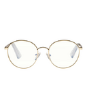 The Book Club Blue Light Glasses Bothering Sights Gold Clear