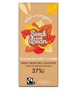 Seed & Bean Sicilian Hazelnut & Almond Milk Chocolate Bar 