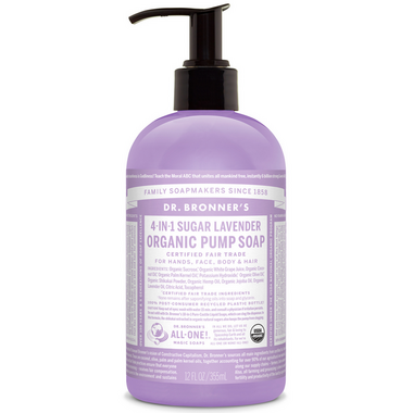 Dr. Bronner\'s 4-in-1 Sugar Lavender Organic Pump Soap Dr. Bronner\'s 4-in-1 Sugar Lavender Organic Pump Soap