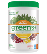 Genuine Health Greens+ Daily Detox Natural Lemon