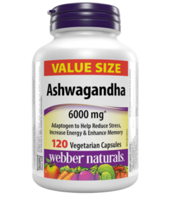 Webber Naturals Ashwagandha 6000mg