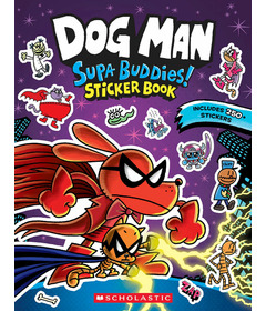 Scholastic Dog Man Supa Buddies Sticker Book