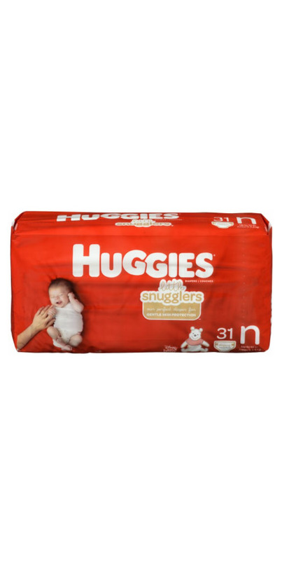 Little Snugglers couches pour bébés, Nouveau-né, 31 unités – Huggies :  Couche