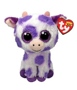 Ty Beanie Boos Purple and White Cow Ethel