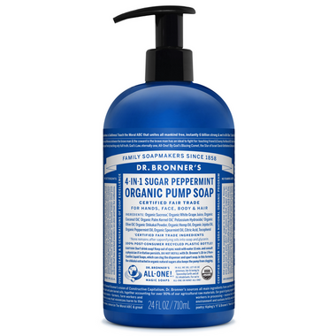 Dr. Bronner\'s 4-in-1 Sugar Peppermint Organic Pump Soap Dr. Bronner\'s 4-in-1 Sugar Peppermint Organic Pump Soap