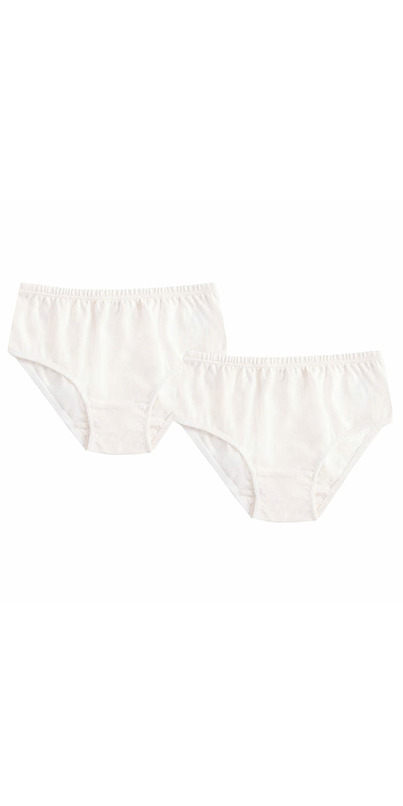 Buy Nest Designs Basics Organic Cotton Ribbed Girls Briefs Underwear ...