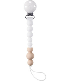 Loulou Lollipop Pacifier Clip White