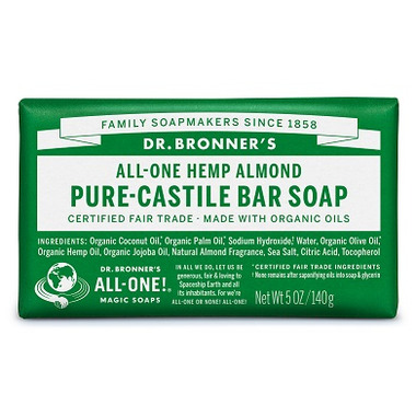 Dr. Bronner\'s Pure Castile Bar Soap Almond Dr. Bronner\'s Pure Castile Bar Soap Almond