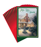 Hallmark Thomas Kinkade Christmas Cards Pack Snowy House