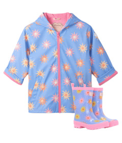Hatley Rain Boot and Coat Faded Suns Bundle