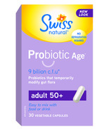 Swiss Natural Probiotic Age 9 Milliards CFU Adultes 50 ans et plus