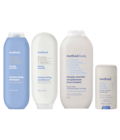 Method Shampoo, Conditioner, Deodorant & Body Wash Simply Nourish Bundle
