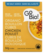 GoBIO! Organic No Salt Chicken Bouillon Cubes
