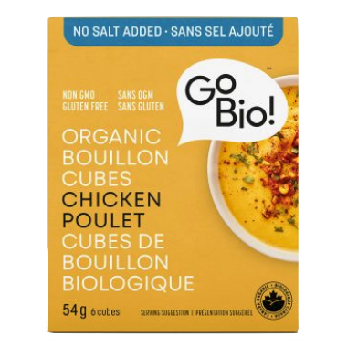 GoBIO! Organic No Salt Chicken Bouillon Cubes GoBIO! Organic No Salt Chicken Bouillon Cubes