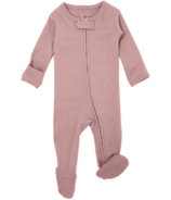 L'ovedbaby Organic Footed Zipper Jumpsuit Mauve