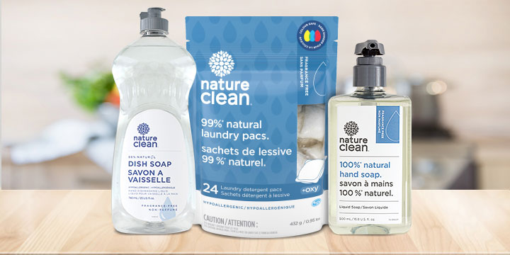 Produits Nature Clean sans parfum