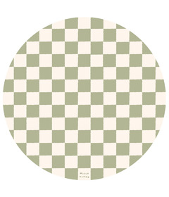 Milly Stone Catch All Splat Mat Sage Checkerboard