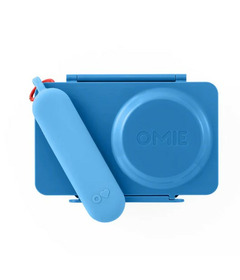 OmieLife OmieBox UP Bento Box Cosmic Blue + Utensil Set Bundle