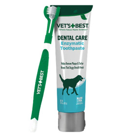 image of Vet's Best Dog Toothbrush & Enzymatic Toothpaste Set with sku:315405
