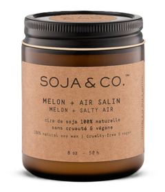 SOJA&CO. Soy Wax Candle Melon + Salty Air
