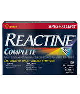 Reactine Complete Sinus + Allergies à libération prolongée