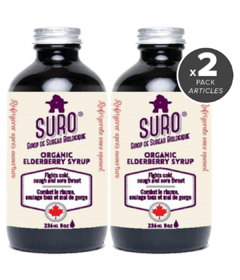 Suro Organic Elderberry Syrup Adult Formula Bundle