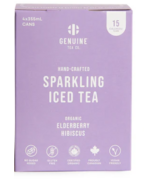 Genuine Tea Organic Elderberry Hibiscus Sparkling Iced Tea
