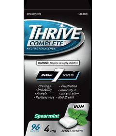 Thrive 4mg Nicotine Replacement Gum Fresh Spearmint