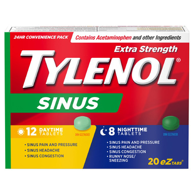 Tylenol Sinus Extra Strength Day + Night eZ Tabs Tylenol Sinus Extra Strength Day + Night eZ Tabs