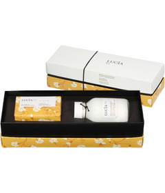Lucia Body Lotion & Soap Bar Gift Set Tea Leaf & Wild Honey