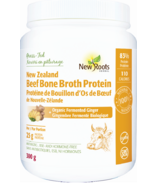 New Roots Herbal protéines bouillon d'os de bœuf aux herbes + gingembre fermenté biologique