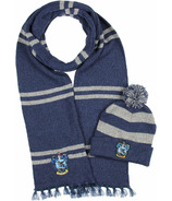 Bioworld Kids Knit Scarf & Pom Beanie Set Harry Potter Ravenclaw