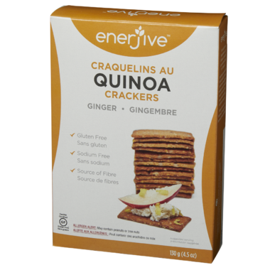 Enerjive Quinoa Crackers Ginger Enerjive Quinoa Crackers Ginger
