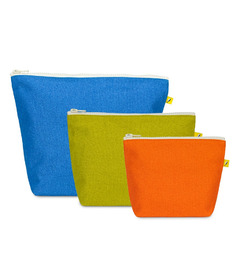 image of Fluf Zip Pouches Solid Set with sku:332566