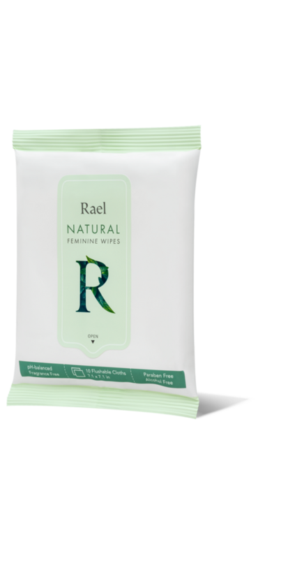 Buy Rael Natural Flushable Feminine Cleansing Wipes at