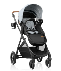 Evenflo Shyft Intuiti+ Stroller with Green and Gentle Fabric Quartz