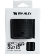 Stanley The Quencher Tumbler Boot + Straw Cover Black