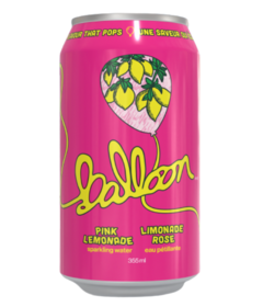 Balloon Sparkling Water Pink Lemonade